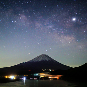 富士山×天の川