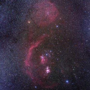 オリオン座の散光星雲